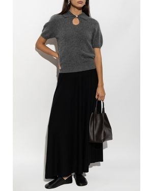 By Malene Birger Cashmere Top 'Talallia' - Black