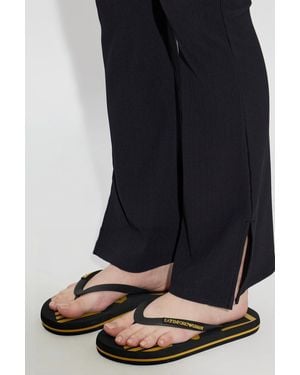 EA7 Rubber Flip-Flops With Logo - Blue