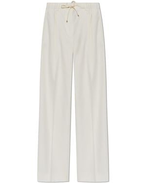 Moncler Creased Trousers - White