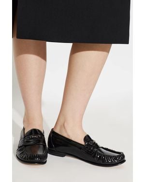 Fendi Leather Loafers - Black