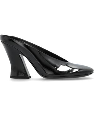 Givenchy Patent Leather Heeled Mules - Black
