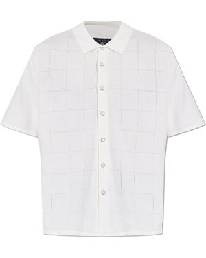 Rag & Bone Knit Shirt With Short Sleeves - White