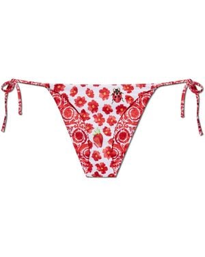 Versace Reversible Swimwear Bottom - Red