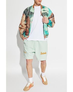 DSquared² Shorts With Embroidered Logo - Blue