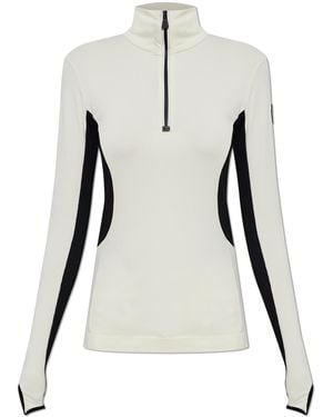 Moncler High Performance Technical Thermal Top - White