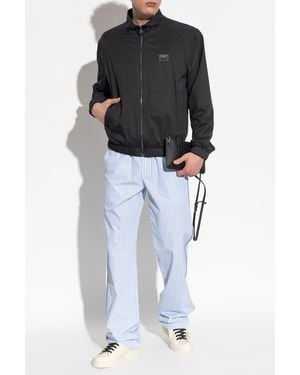 Dolce & Gabbana Jacket With Logo - Black