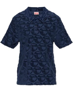 KENZO Cotton Polo - Blue