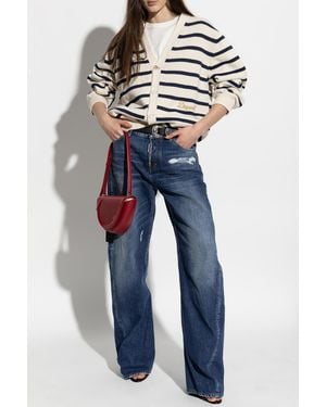 DSquared² Cardigan With Belt - Blue
