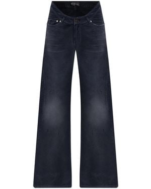 Balenciaga Jeans With Flared Legs - Blue