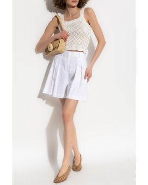 Maison Kitsuné Knitted Top - White