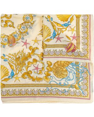 Versace Silk Scarf - Metallic