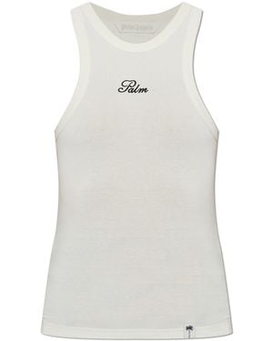 Palm Angels Sleeveless Top - White