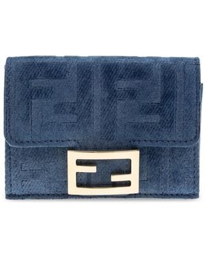 Fendi Monogram Wallet - Blue