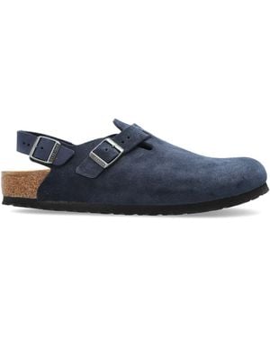 Birkenstock 'Tokio Ii Suede' Slides - Blue