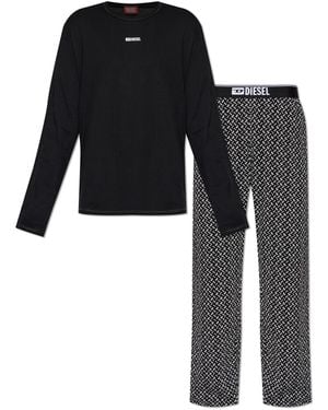 DIESEL Two-Piece Pyjamas 'Set-Nolan-D-Box' - Black