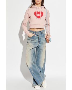DIESEL Sweatshirt 'F-Slimmy-Hood-S5' - Blue