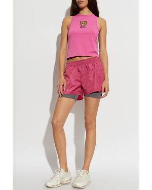 Moschino 'Active' Line Tank Top - Pink
