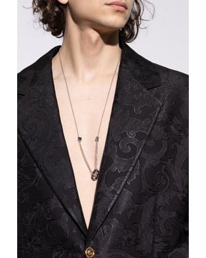 Versace Necklace With Pendant - Black
