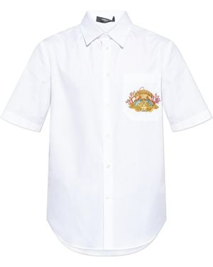 Versace Shirt With A Pocket - White
