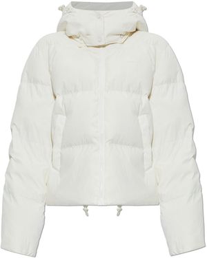 Lacoste Hooded Down Jacket - White