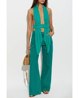 Christopher Esber 'Relaxed Quartz' Jeans - Green