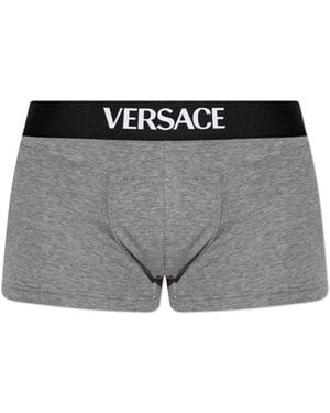 Versace Boxers With Logo - Black
