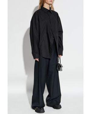 Balenciaga Shirt With Logo - Black