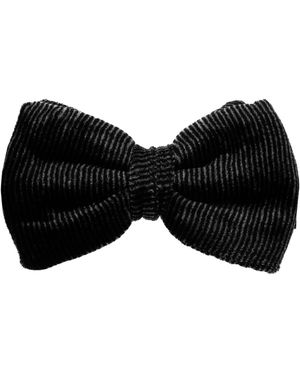 Giorgio Armani Velvet Bow Tie - Black