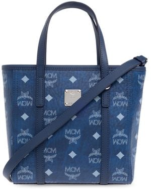 MCM Handbag With Monogram - Blue
