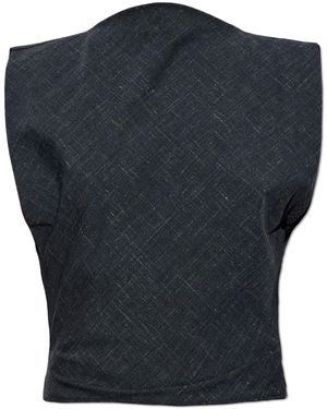 Christopher Esber Top 'Banyan Bias' - Blue
