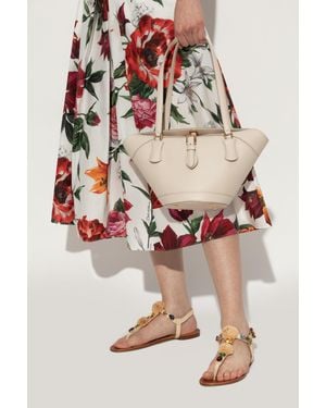 Dolce & Gabbana Leather Shoulder Bag - Natural