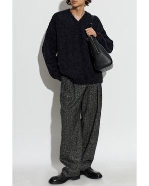 Dolce & Gabbana Wool Oversize Sweater - Black