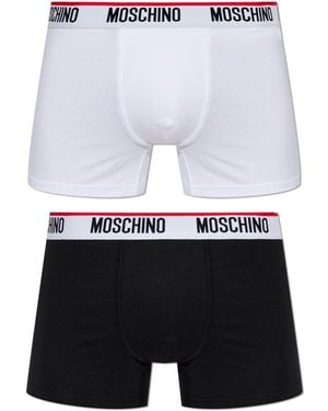 Moschino Two-Pack Of Cotton Boxers - White