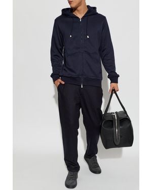 Eleventy Pants With Rolled-Up Legs - Blue