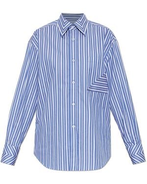 Victoria Beckham Shirt With Pocket - Blue