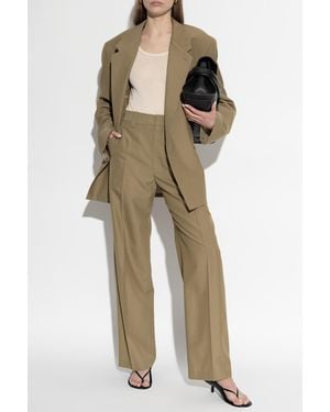 Lemaire Creased Pants - Natural