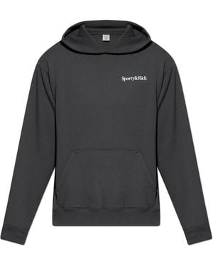 Sporty & Rich Hoodie - Black