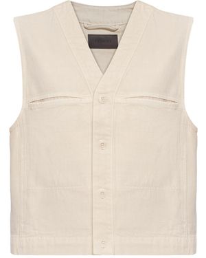 Lemaire Denim Vest - Natural