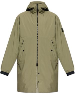 Stone Island Parka With Hood - Green