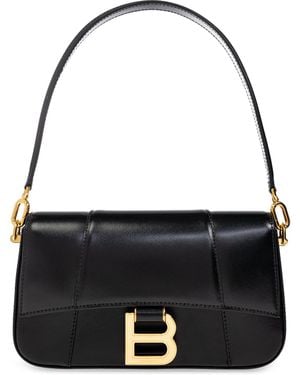 Balenciaga Shoulder Bag "Hourglass Sling Small" - Black