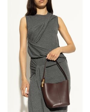 JW Anderson Shoulder Bag 'Corner Small' Bucket Type - Gray