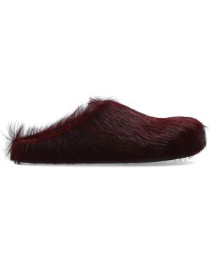 Marni Futrzane Slippers - Brown