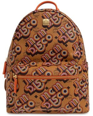 MCM 'Stark' Leather Backpack - Brown