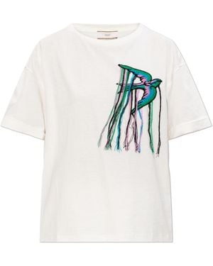 Akep T-Shirt With Patch - White