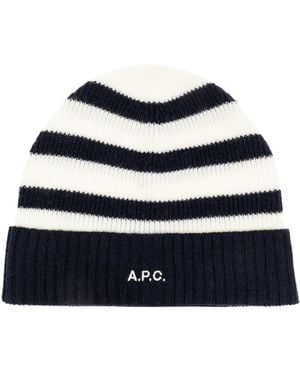 A.P.C. Wool Beanie - Blue