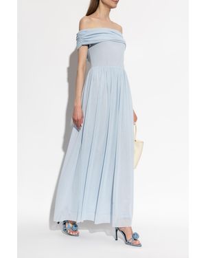 ROTATE BIRGER CHRISTENSEN Off-Shoulder Dress - Blue
