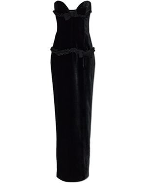 Alessandra Rich Off-Shoulder Dress - Black