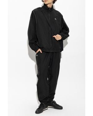 Lacoste Set: Sweatshirt, Pants - Black