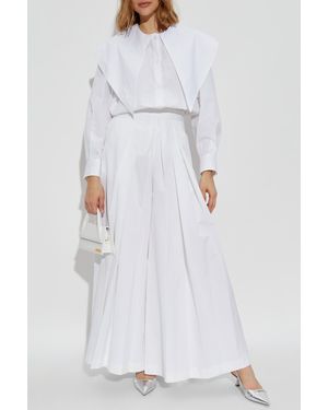 Fabiana Filippi Shirt With Decorative Collar - White