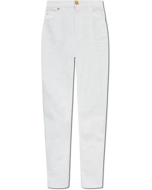 Balmain Jeans With Tapered Legs - White